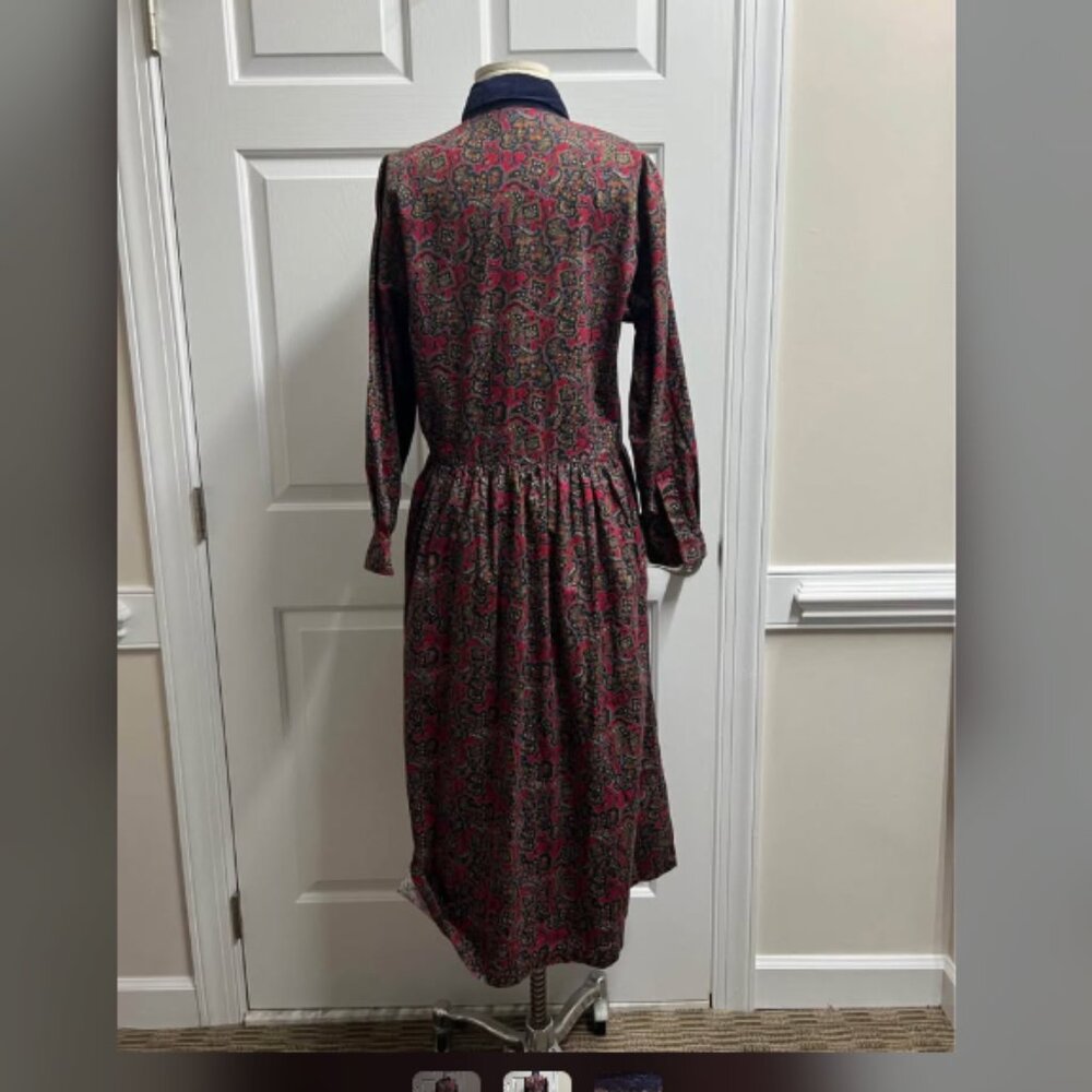 Eddie Bauer Vintage Women’s Patterned Dress Size S - Picture 2 of 5